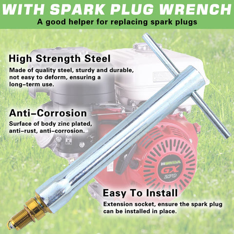 GREPSPUD spark plugs with wide heat range for efficient combustion