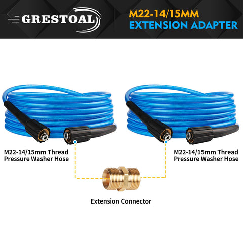 GRESTOAL hose suitable for cars, driveways, decks, and more outdoor cleaning.