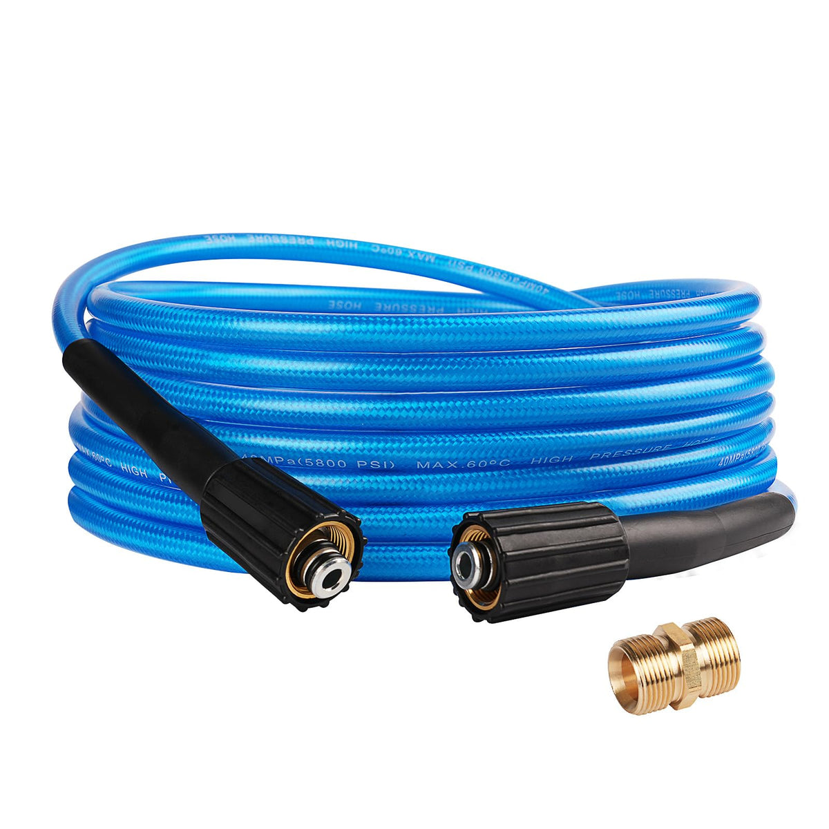 GRESTOAL pressure washer hose 25ft with 1-4in fitting for versatile cleaning tasks.