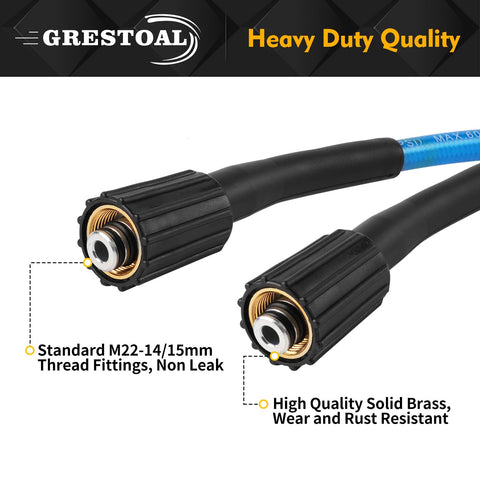 GRESTOAL PVC hose construction resists wear and corrosion for long use.