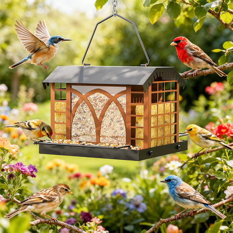Grete Gotye gift-worthy bird feeder for gardens and patios