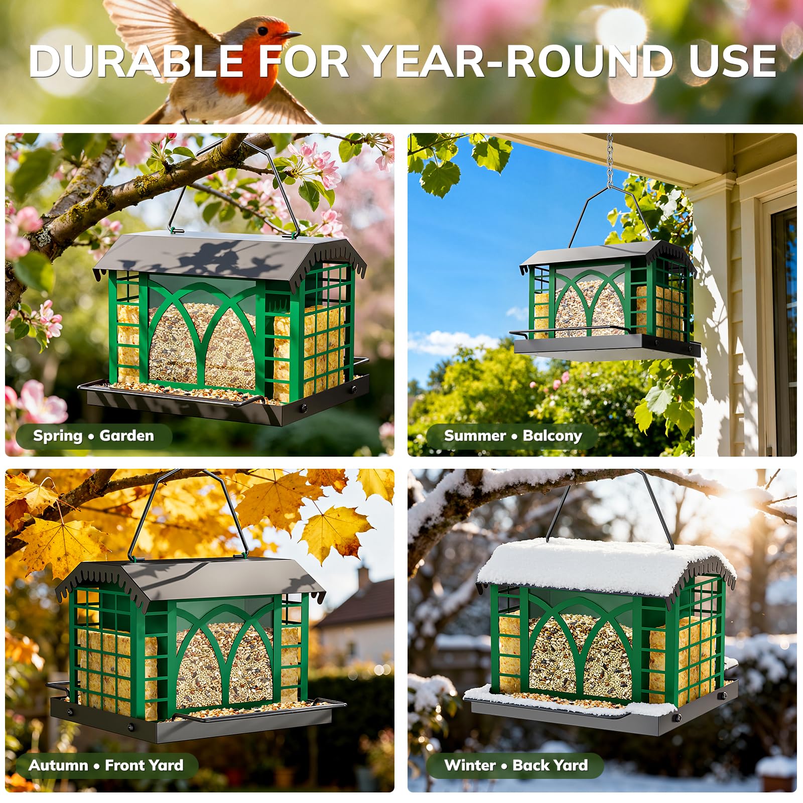 Grete Gotye transparent seed chamber simplifies checking seed levels.
