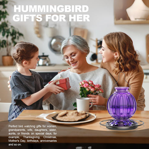 Grete Gotye gift-ready hummingbird feeder for bird lovers and moms