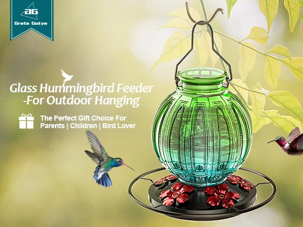 Grete Gotye hummingbird feeder leak-proof base, secure connection