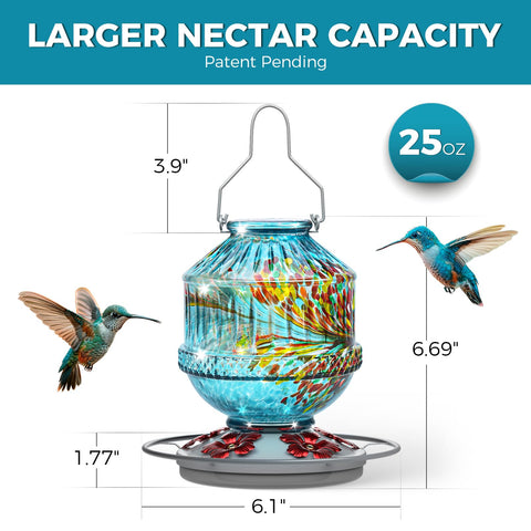 Grete Gotye leak-proof base helps nectar stay put in windy conditions.
