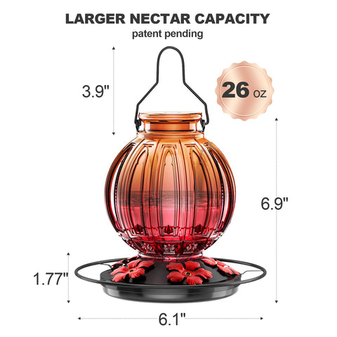 Leak-proof base with gasket ensures steady nectar containment