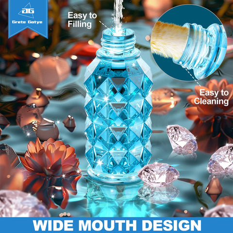 Grete Gotye wide-mouth bottle makes filling and cleaning quick.