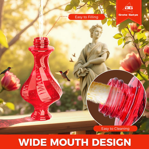 Grete Gotye wide-mouth bottle simplifies filling and cleaning.