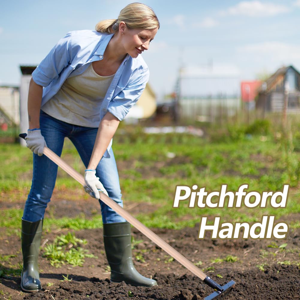 GRETJOB 41 inch length replaces standard shovel handles smoothly.