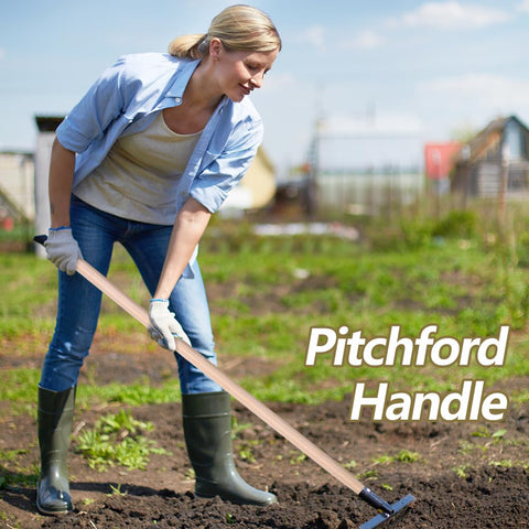 GRETJOB 41 inch length replaces standard shovel handles smoothly.