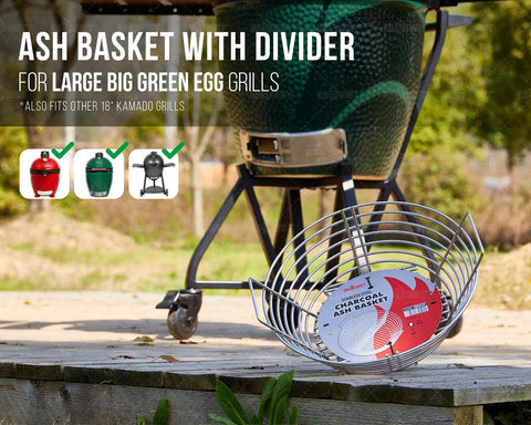 GriAddict durable charcoal basket for consistent heat and cleaner fires