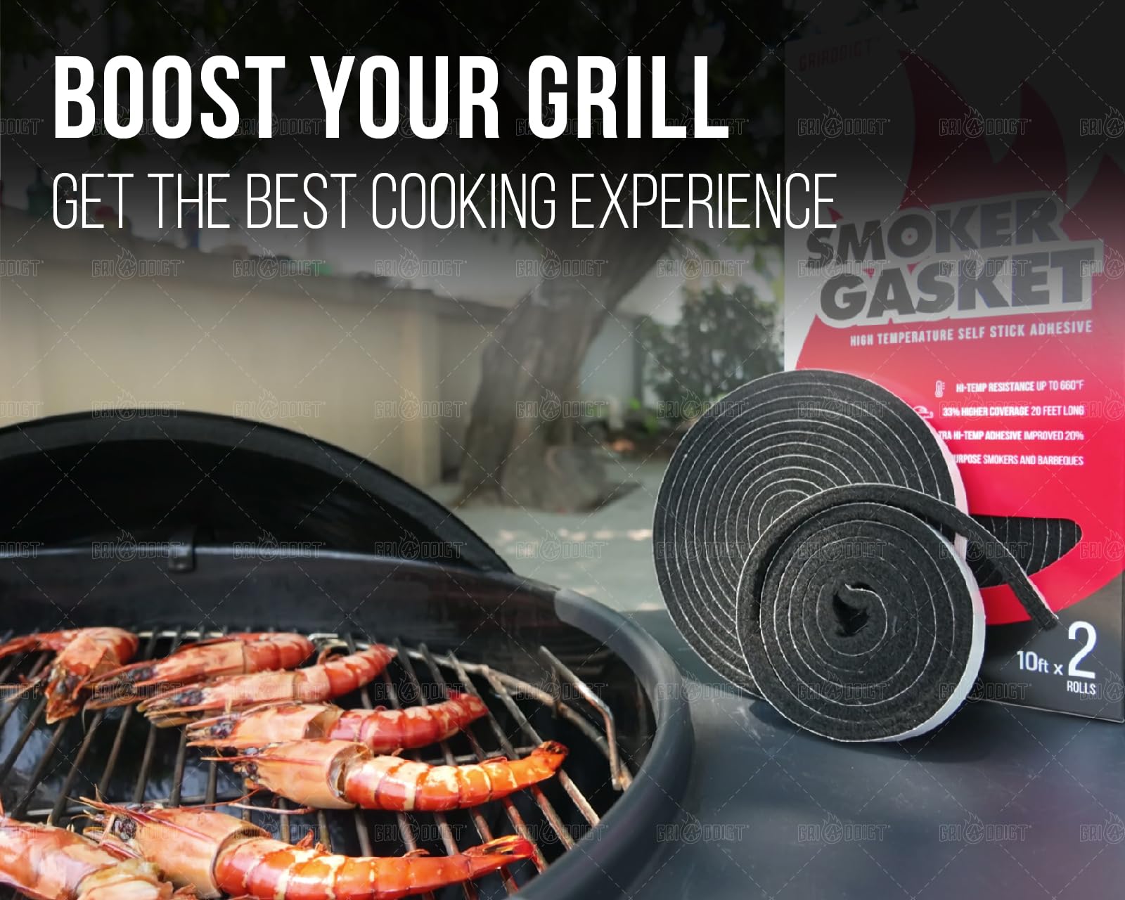 GriAddict easy-install gasket supports grill maintenance and longevity