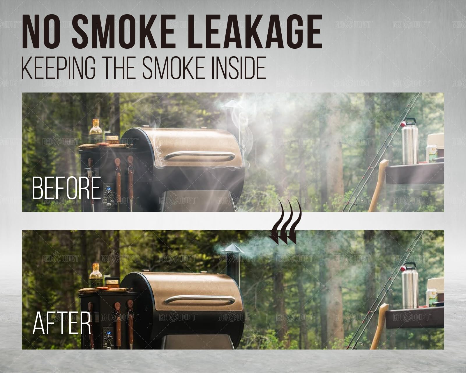 GriAddict two rolls provide ample gasket material for grills