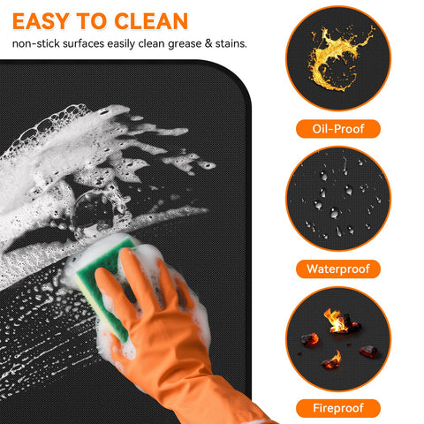 GRIBUDDY easy-clean mat surface withstands spills and weather exposure
