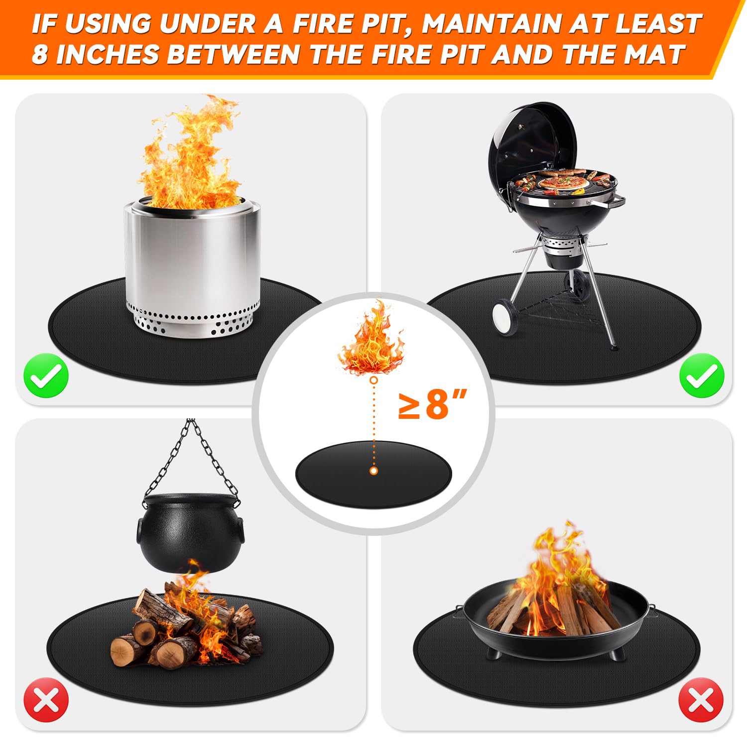 GRIBUDDY round mat rolled for easy storage and portability