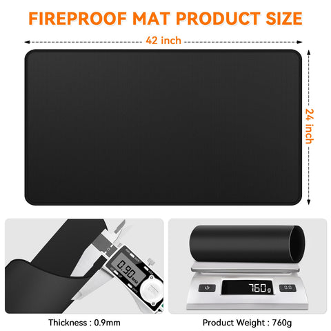 GRIBUDDY firepit mat demonstrates embers protection for outdoor fires.