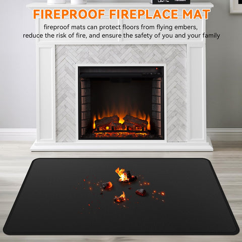 GRIBUDDY outdoor grill mat under grill protects patio from grease and embers
