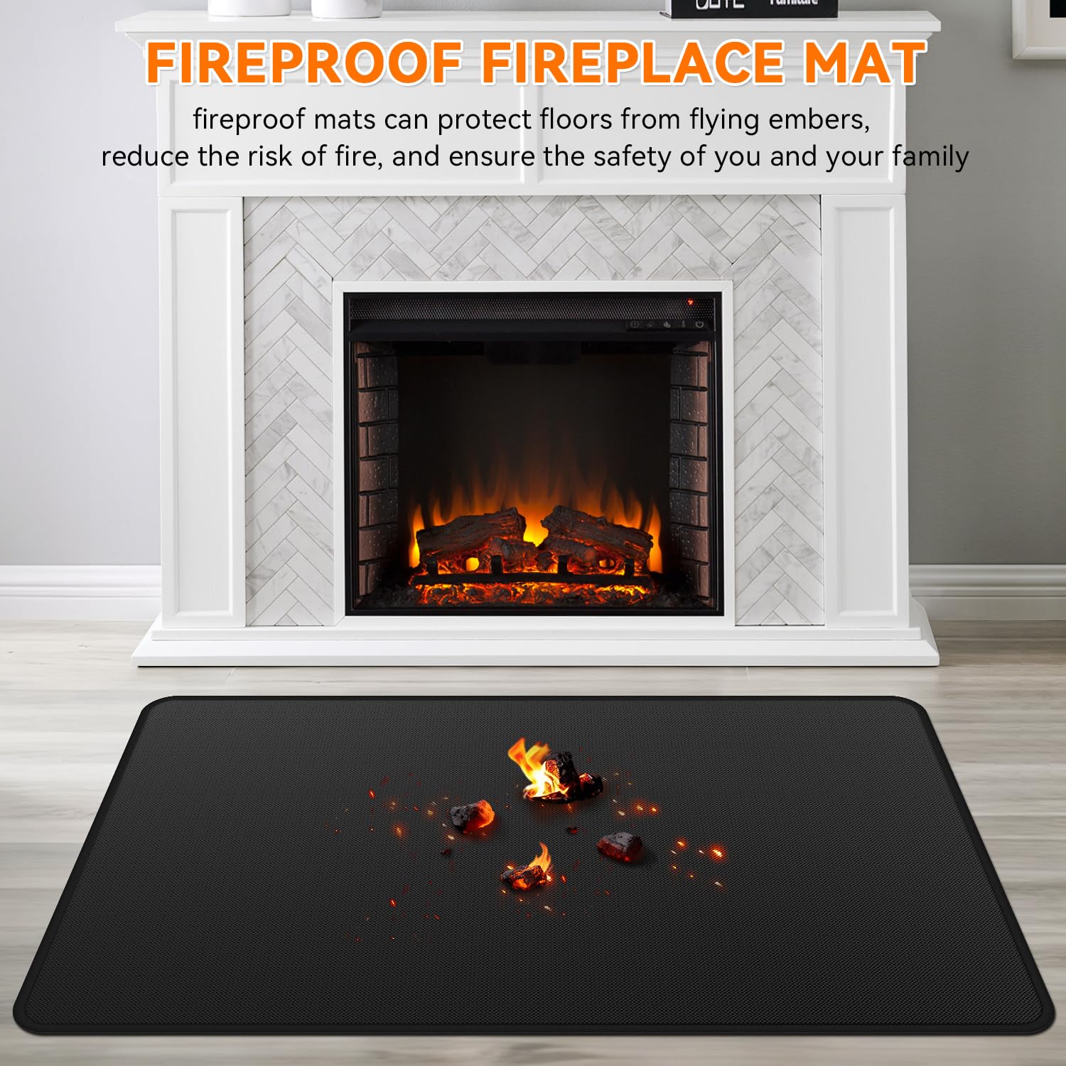 GRIBUDDY outdoor grill mat shows weatherproof floor protection.