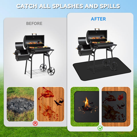 GRIBUDDY protects decks and patios from grease and stains during cookouts
