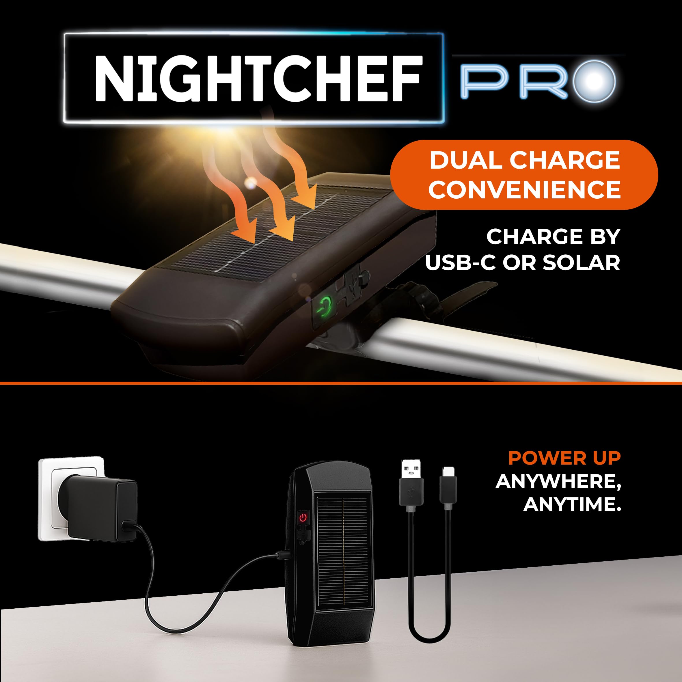 Griddle Buddy Night Chef Pro universal mount fits most grills