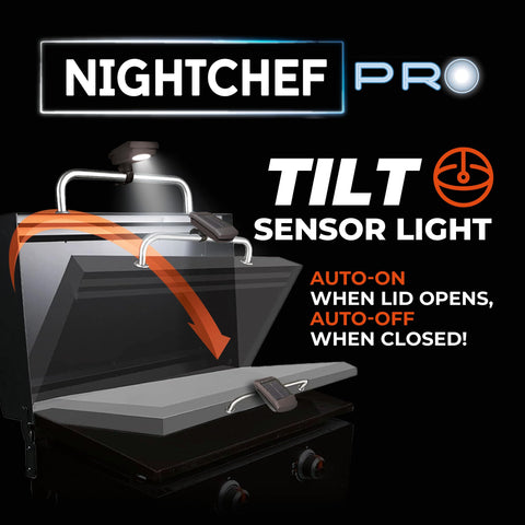 Griddle Buddy Night Chef Pro USB-C backup lighting for late-night grilling