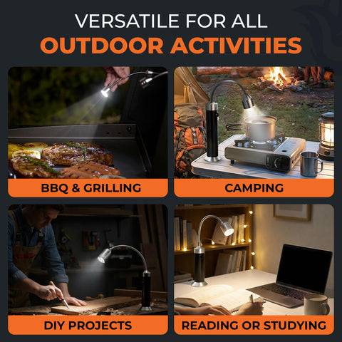 Griddle Buddy Night Chef weatherproof outdoor design withstands rain and splatter.