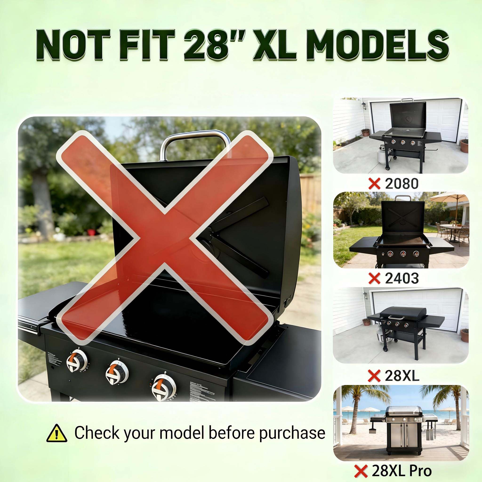 GRIDDLE COVER MAT extends griddle life by guarding against oxidation