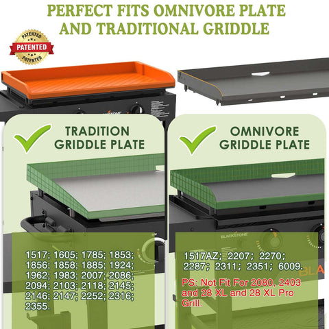 GRIDDLE COVER MAT provides full-edge protection against rust, dirt, and moisture