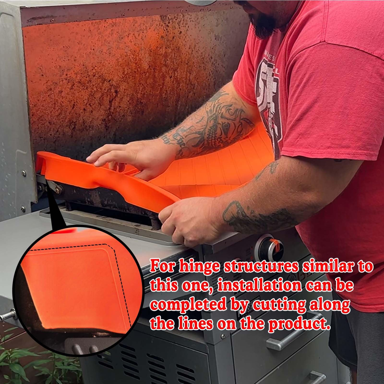 GRIDDLE COVER MAT heat-resistant up to 400℉, safe on griddle tops.