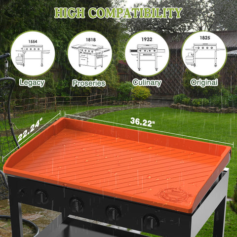 GRIDDLE COVER MAT multi-use mat doubles as picnic or pet mat.