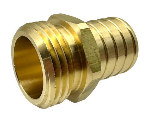 GRIDTECH brass garden hose adapter showcases high-pressure resilience for weather-ready performance.