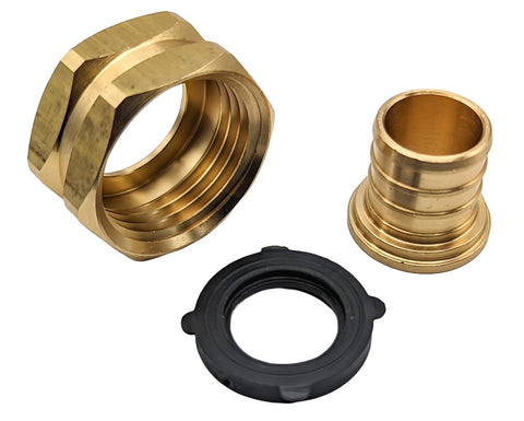 GRIDTECH adapter in garden setup enables quick, reliable hose-to-system connections.
