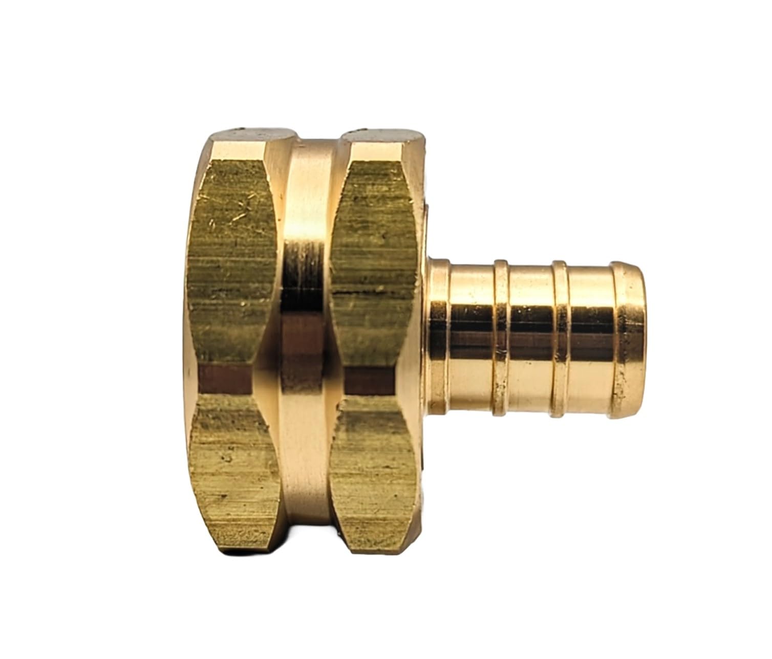 GRIDTECH lead-free brass hose adapter for outdoor use