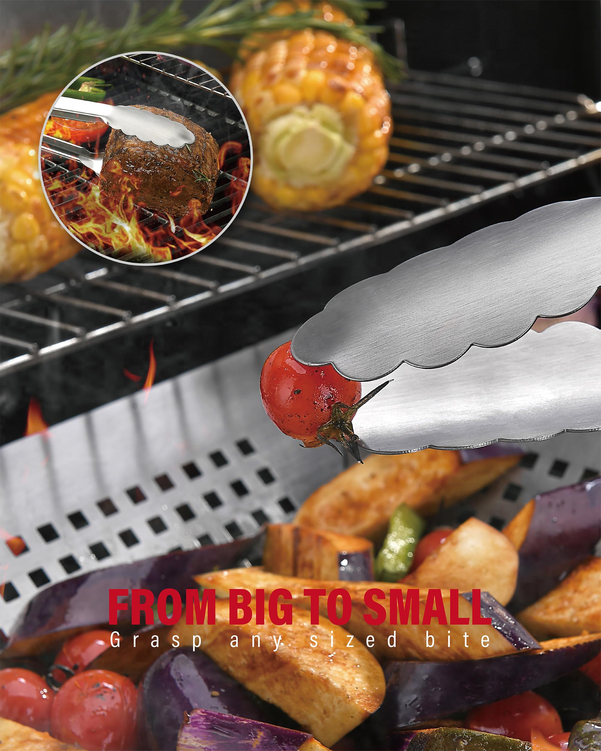 GRILAZ dark-dyed wood handles closeup showing premium grip.