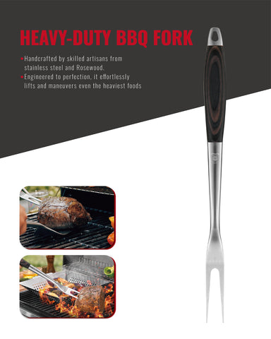 GRILAZ hand-polished exotic wood finish adds elegance.