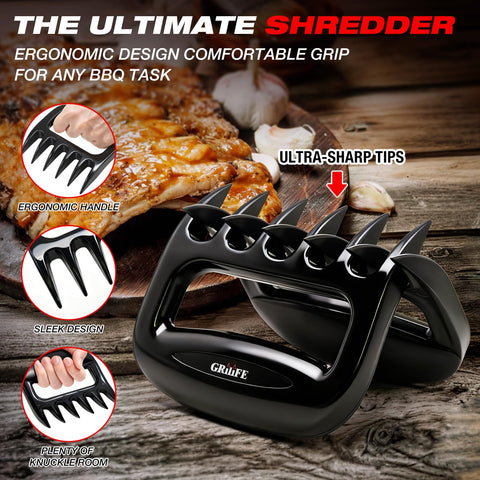 GRILIFE Meat Shredder Claws showing bone separation capability for deboning