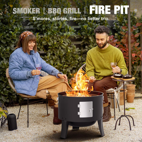 GRILIFE smoker grill combo demonstrates versatile outdoor cooking options