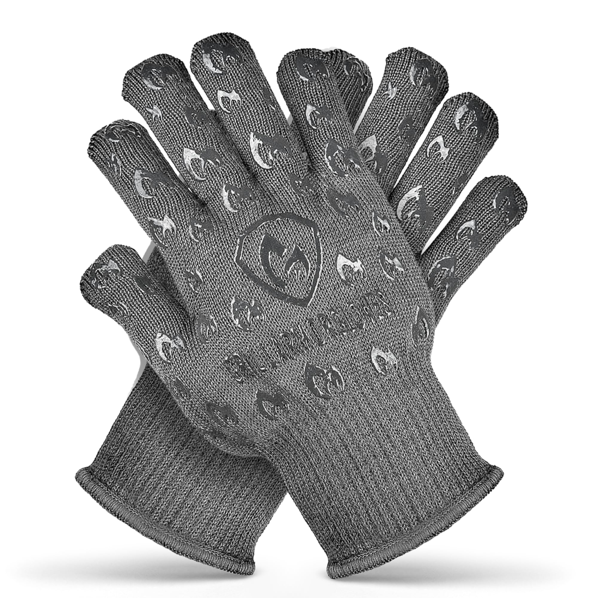 Grill Armor Gloves with 932°F heat protection for safe handling near open flames.