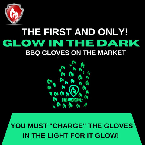 Grill Armor Gloves with cut resistance ready to trim meats safely.