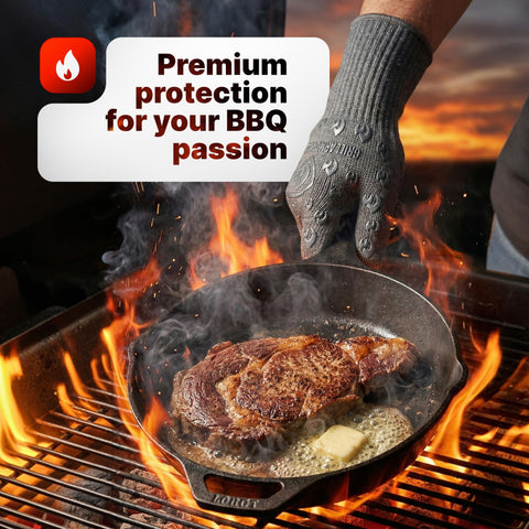 Grill Armor Gloves ideal for fire pits and grilling near hot surfaces.