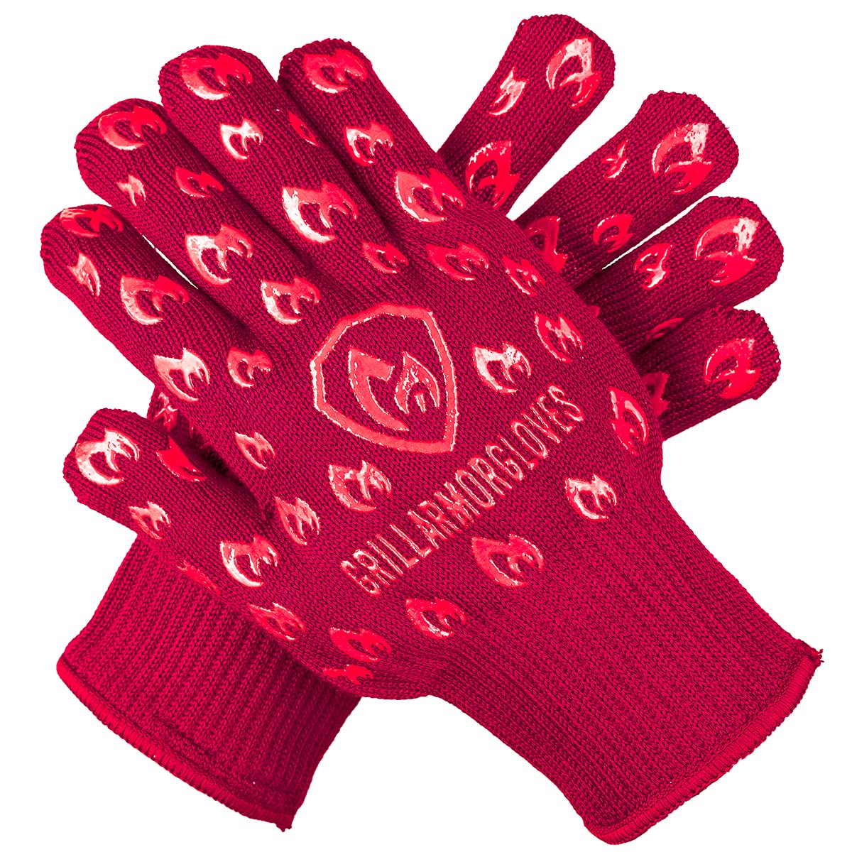 Grill Armor Gloves heat-resistant up to 932°F for safe high-heat cooking.