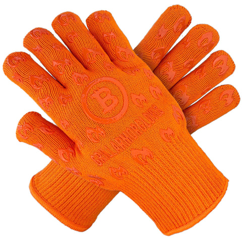 Grill Armor Gloves demonstrate heat-resistance during high-heat grilling.