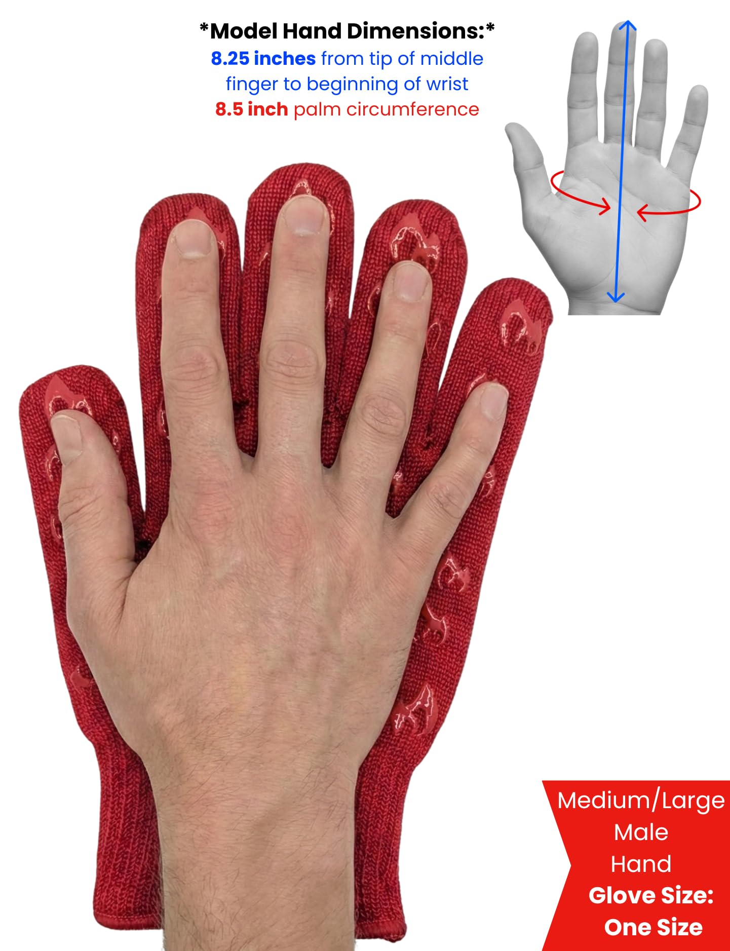 Grill Armor Gloves ensure a non-slip grip on hot cookware.