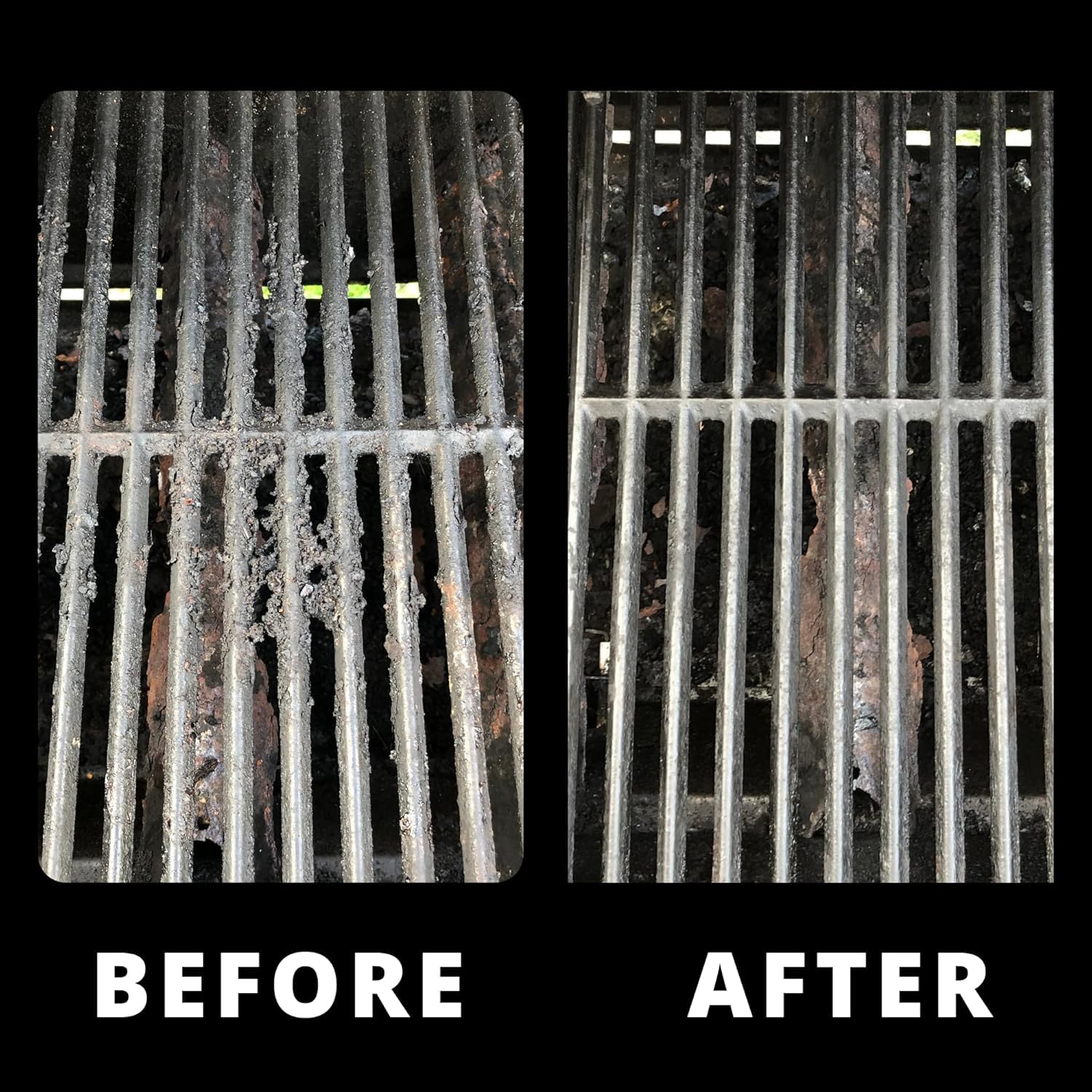 Grill Rescue works on all grill types, from cast iron to stainless steel.