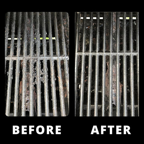 Grill Rescue works on all grill types, from cast iron to stainless steel.