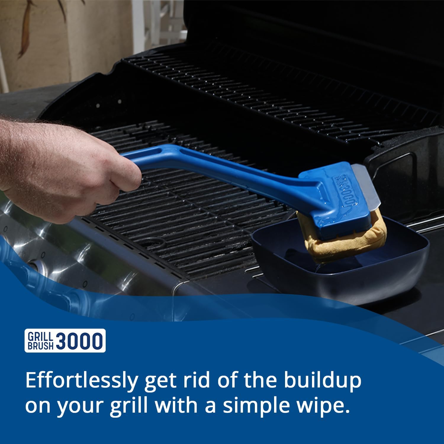 Grill Rescue GB3000 ergonomic grip for comfortable cleaning sessions