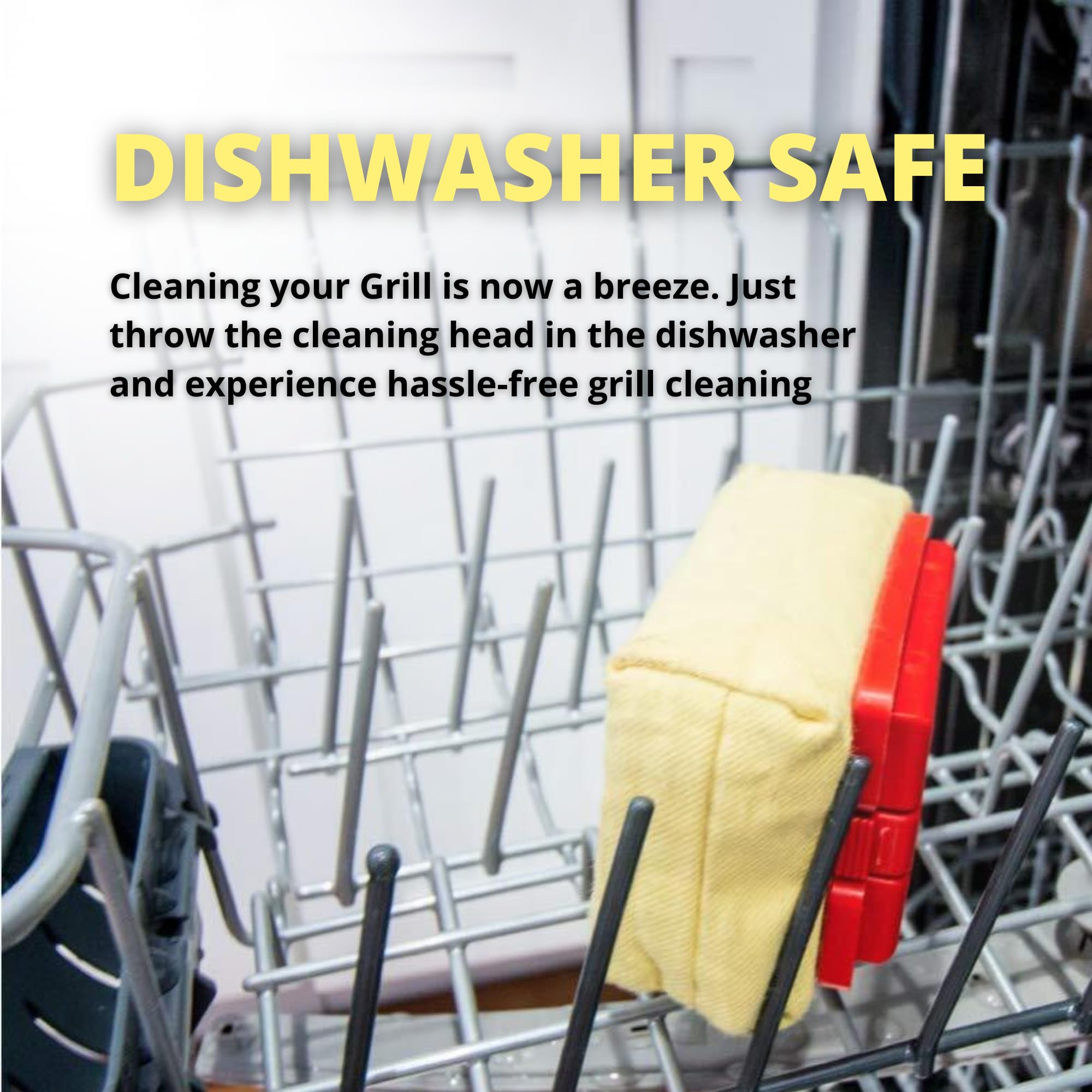 Grill Rescue rugged polypropylene handle for a comfortable grip.