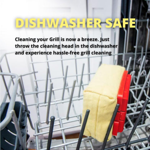 Grill Rescue rugged polypropylene handle for a comfortable grip.