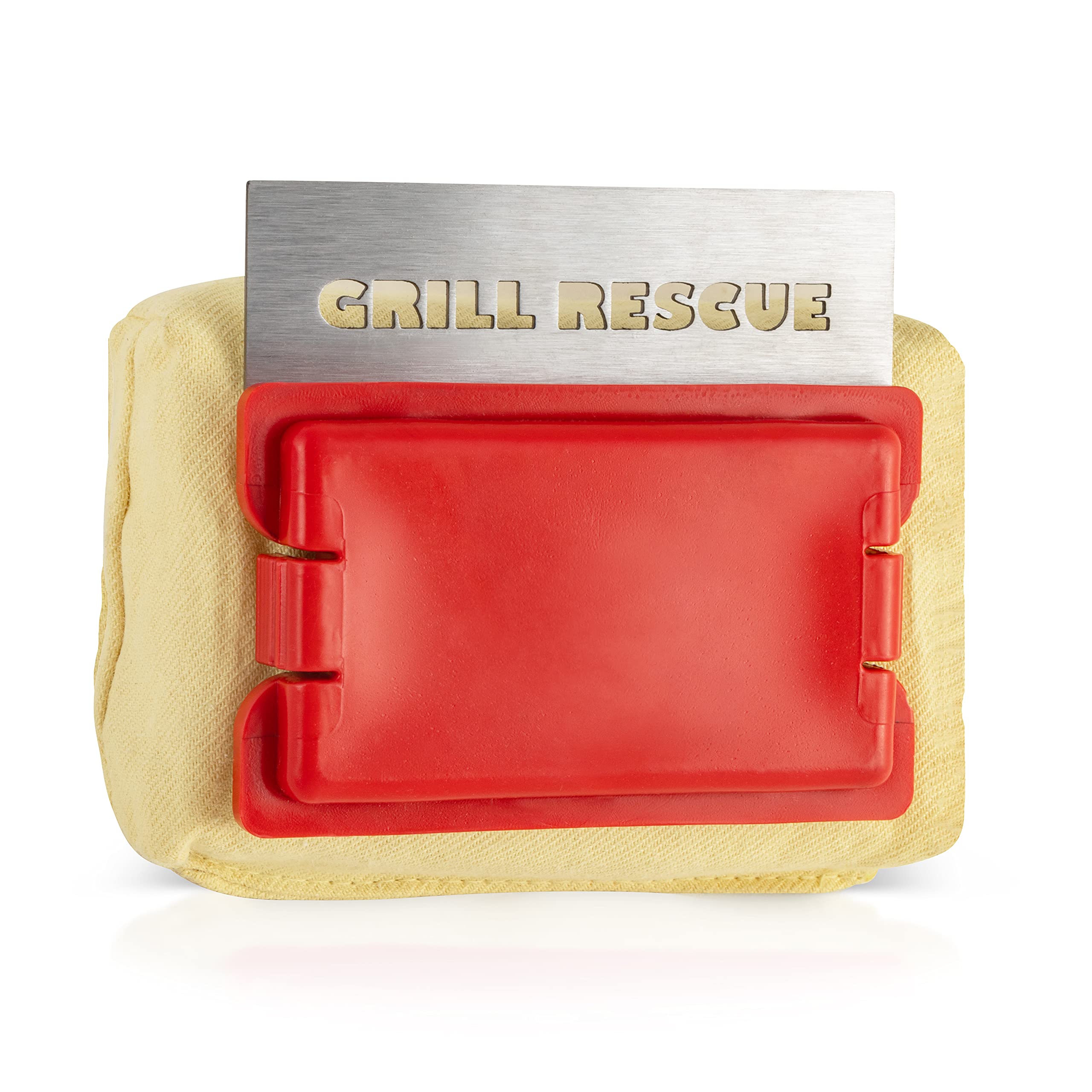 Grill Rescue replaceable cleaning head cleans safely and lasts longer.