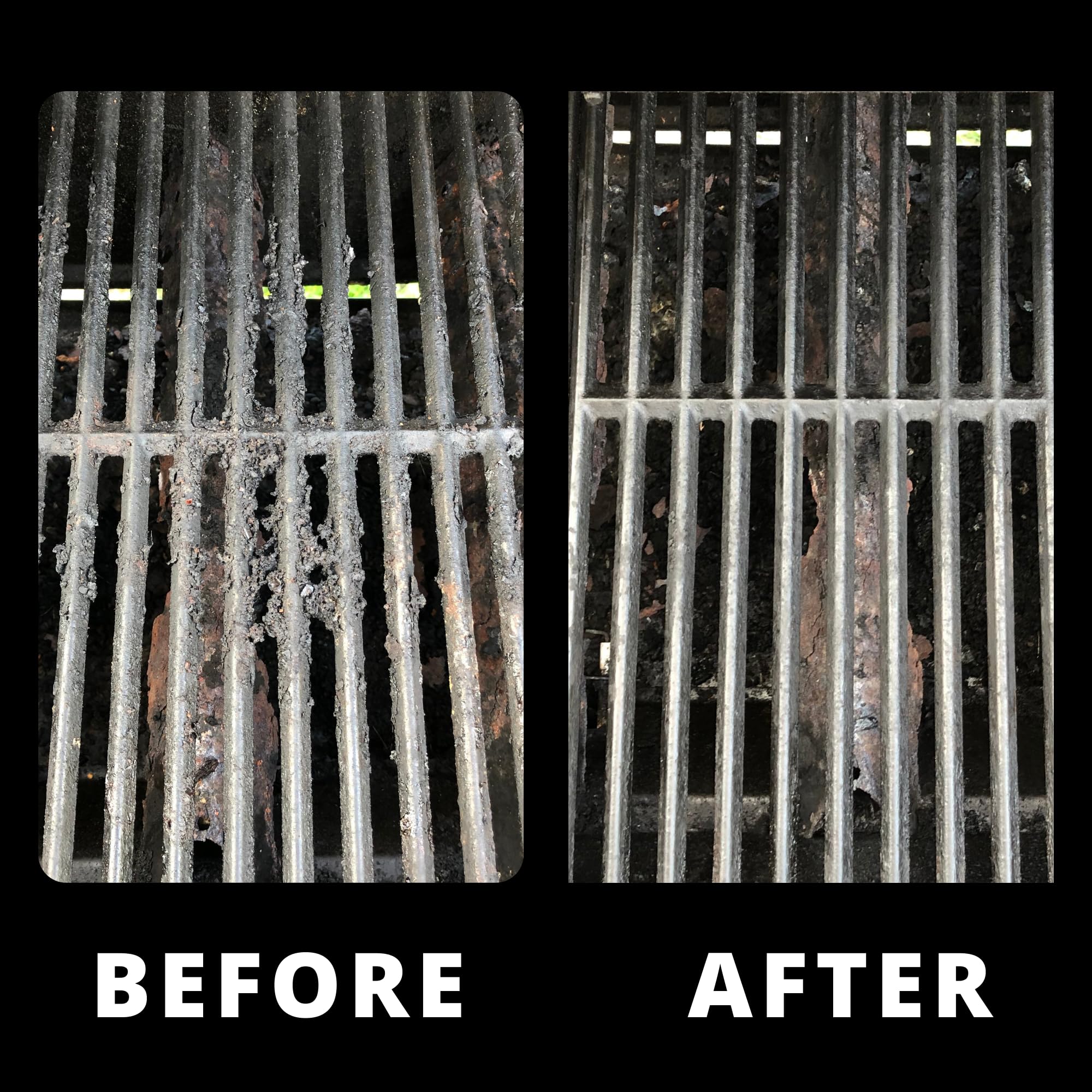 Grill Rescue safe, bristle-free cleaning minimizes stray-wire risk.